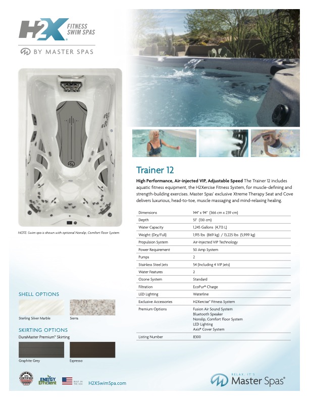 Floor model, Demo or Refurbished & "Certified" Swim Spas.