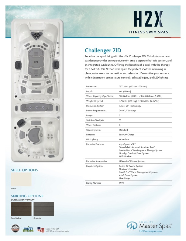 Floor model, Demo or Refurbished & "Certified" Swim Spas.